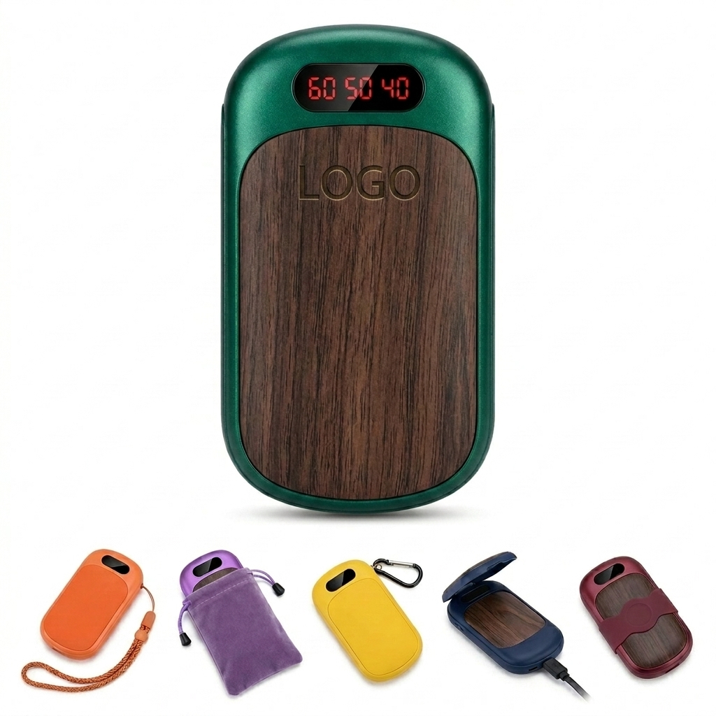 10000mAh USB Rechargeable Hand Warmer & Portable Power Bank