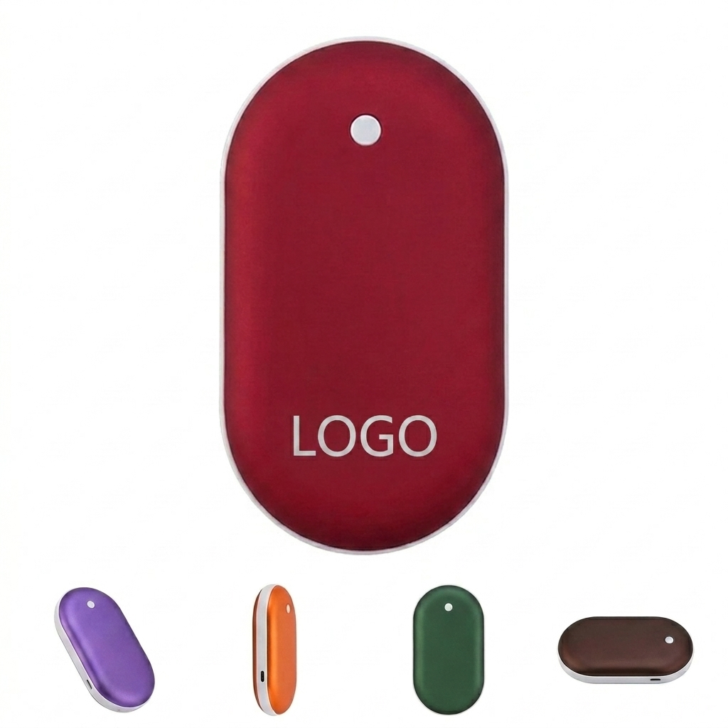 Dual-Mode Aluminum Hand Warmer & 1800mAh Portable Power Bank