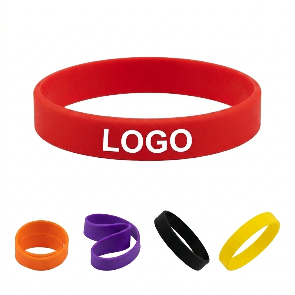 Customizable Silicone Sports Wristbands for Gym & Everyday Wear