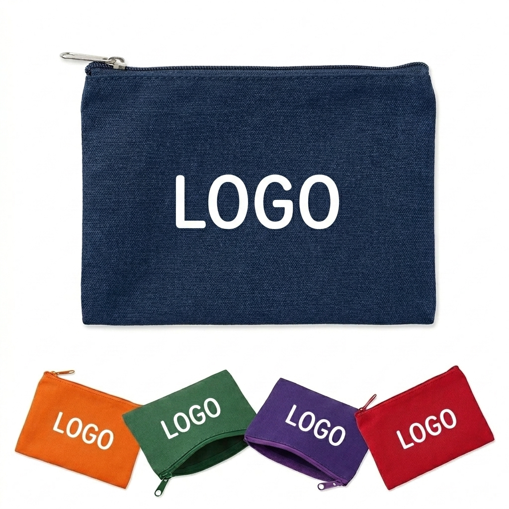 Canvas Zippered Utility Pouch for Supplies & Accessories