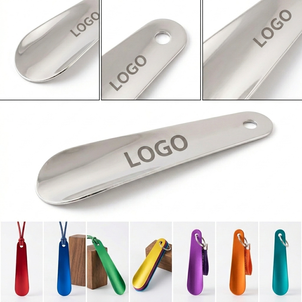 Stainless Steel Travel Shoe Horn with Compact Design for Easy Packing