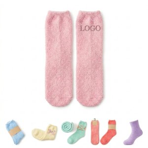 Women's Ultra-Plush 12-Inch Fuzzy Coral Fleece Socks for Extreme Cold Weather