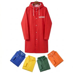 Solid-Color Recyclable EVA Raincoat for Men & Women - Cold-Resistant & Waterproof