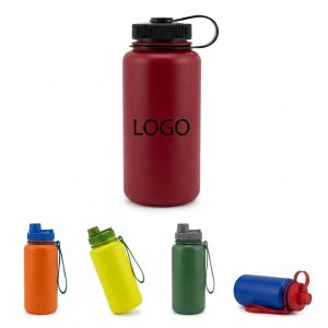 Vibrant 74OZ PETG Water Bottle with Portable Wrist Strap