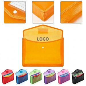 Premium Semi-Transparent Snap-Close File Envelope with Reinforced Edges