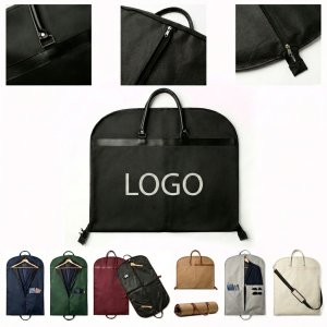 Portable Hanger-Enclosed Suit Cover Bag for Airplane Overhead Compartments