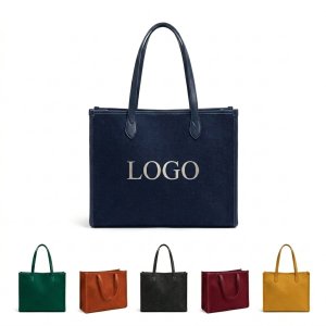 Durable Felt Eco Tote Bag with Reinforced Stitching for Shopping & Gifts